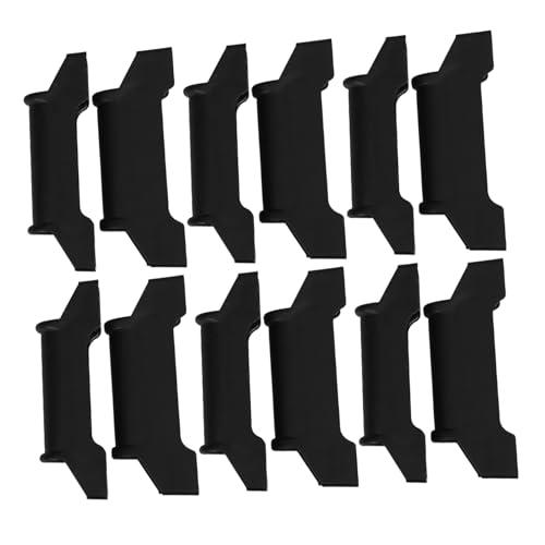 Angoily 12 Stück Teiliges Bürostuhl Fußstützen Gleiter Robuste Schnell Montierbare Schieberegler für Gaming Schreibtischstühle Modernes Design Einfache Installation Langlebige von Angoily