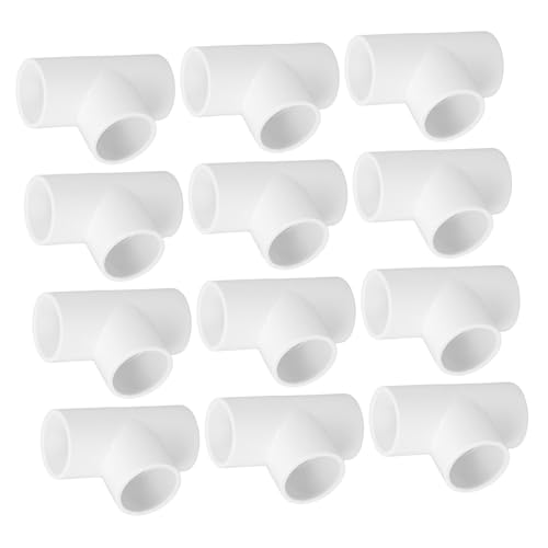 Angoily 12 Stück Teiliges PVC Rohrverbinder Durchmesser T Form Wasserrohrverbindung aus Robustem Kunststoff Trinkwasserzertifiziert Dicht Schließend Geeignet für Gartenbewässerung und Angoily 12 Stück Teiliges PVC Rohrverbinder Durchmesser T Form Wasserrohrverbindung aus Robustem Kunststoff Trinkwasserzertifiziert Dicht Schließend Geeignet für Gartenbewässerung und von Angoily