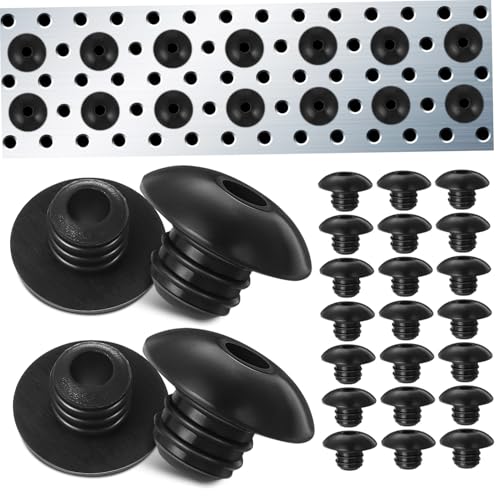 Angoily 120 Stück Pegboard Haken Stopper aus Langlebigem Silikon Gewindedesign für Dichten Sitz Rutschfeste Halterung Pegboard Organizer Zubehör zur Stabilen Wandbefestigung Angoily 120 Stück Pegboard Haken Stopper aus Langlebigem Silikon Gewindedesign für Dichten Sitz Rutschfeste Halterung Pegboard Organizer Zubehör zur Stabilen Wandbefestigung von Angoily