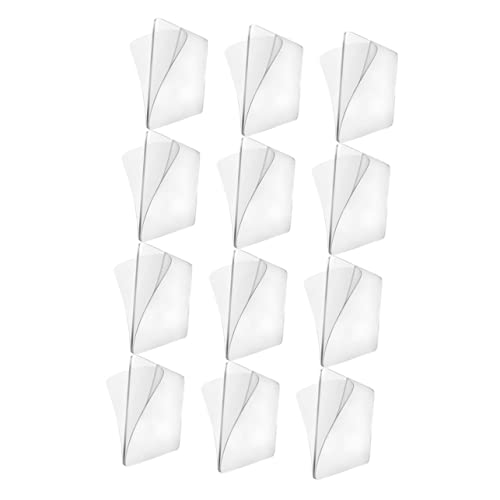 Angoily 12Stücke Transparente Doppelseitige Klebepads Nagelfrei Stark Haftend für Teppiche Matten und von Angoily