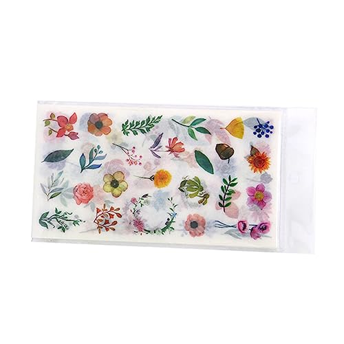Angoily 12blätter DIY Papieraufkleber Mit Blumen Und Pflanzen Motiven Für Scrapbook Tagebuch Notizen Dekoration Bastelarbeiten Heimtextilien Geschenke Verpackung von Angoily