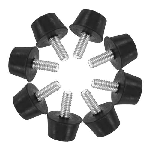 Angoily 12stücke Möbel-nivellierfüße Gewinde Verstellbare Gewindefüße Für Stabilität Unebenen Böden rutschfeste Gummifüße Zur Kratzschutz Für Hartholz Fliesen Und Laminatböden von Angoily