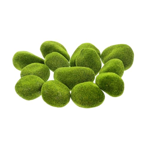 Angoily 13 Stück Teiliges Gartensteine Künstliche Moos Dekosteine Realistische Mooslandschaft für Feengärten DIY Innenbereich und Gartendekoration Geeignet für Bonsai Blumentöpfe und Angoily 13 Stück Teiliges Gartensteine Künstliche Moos Dekosteine Realistische Mooslandschaft für Feengärten DIY Innenbereich und Gartendekoration Geeignet für Bonsai Blumentöpfe und von Angoily
