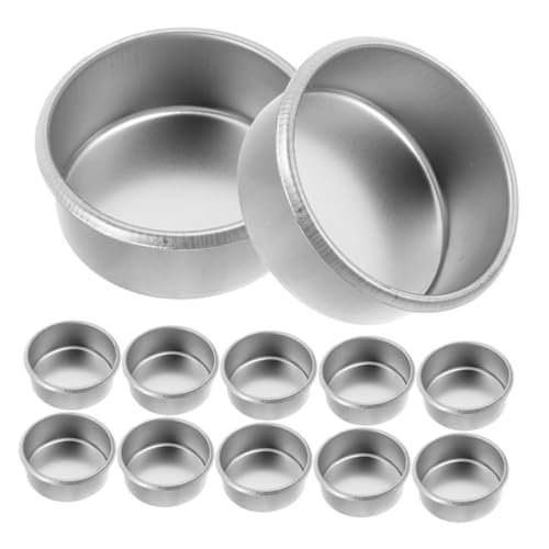 Angoily 15 Stück Metall Kerzenbecher Teelicht Wachswärmer Teelichtkerze Mini Kerzenbecher Räucherbrenner Aromabrenner Teelichtwärmer Gold Wachsschmelzwärmer Eisen Silber von Angoily