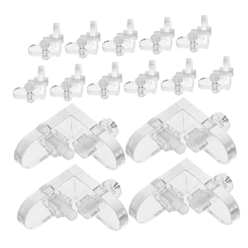 Angoily 15 Stück Teiliges Klarer Eckwinkel Transparent Eckverbinder Förmige Halterung für Displayboxen und Möbel Verstärkung Abnehmbare Eckstütze für Stabile DIY Montage Angoily 15 Stück Teiliges Klarer Eckwinkel Transparent Eckverbinder Förmige Halterung für Displayboxen und Möbel Verstärkung Abnehmbare Eckstütze für Stabile DIY Montage von Angoily