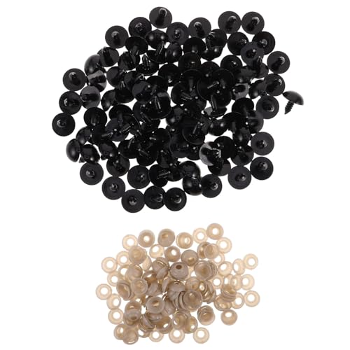 Angoily 150 Stück Puppenaugen: Sicherheitsaugen aus Kunststoff mit Unterlegscheiben für Plüschtiere, Häkelpuppen, Stofftiere, Basteln – DIY-Plüschtierzubehör für Kinderparty-Dekoration Angoily 150 Stück Puppenaugen: Sicherheitsaugen aus Kunststoff mit Unterlegscheiben für Plüschtiere, Häkelpuppen, Stofftiere, Basteln – DIY-Plüschtierzubehör für Kinderparty-Dekoration von Angoily