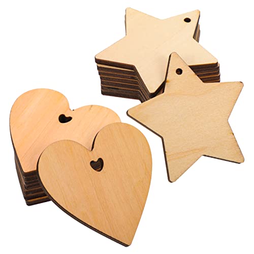 Angoily 16 Stück Teiliges Diy Holzscheiben Unvollendete Herz und Sternformen Natürlichem Holz für Kreative Bastelarbeiten und Festliche Dekorationen Angoily 16 Stück Teiliges Diy Holzscheiben Unvollendete Herz und Sternformen Natürlichem Holz für Kreative Bastelarbeiten und Festliche Dekorationen von Angoily
