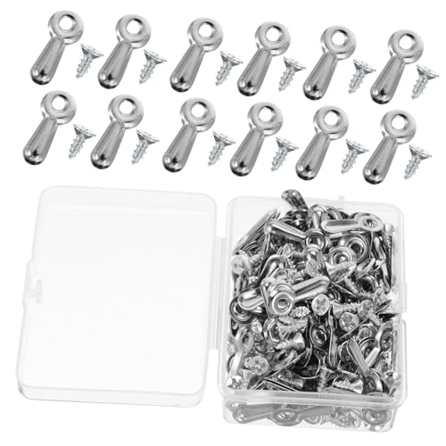 Angoily 160 Stück Metallische Rückwandclips mit Schrauben Sichere Fixierung für Bilderrahmen für Heim Büro und Ausstellungen Angoily 160 Stück Metallische Rückwandclips mit Schrauben Sichere Fixierung für Bilderrahmen für Heim Büro und Ausstellungen von Angoily