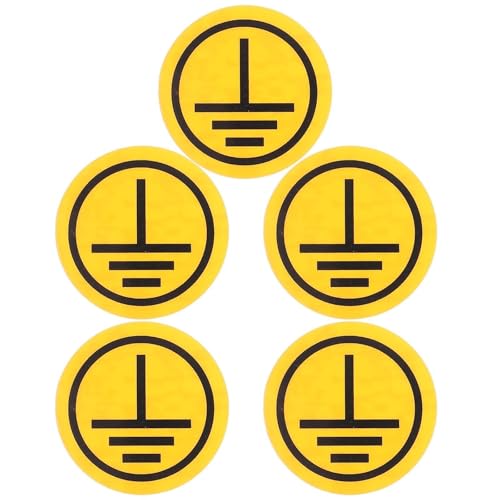 Angoily 1Blatt Erdungssymbol Aufkleber Selbstklebend Sicherheitswarnung für Elektrische Geräte Mechanische Etiketten für Schutzerdung pro Bogen Für Einfache Anwendung und Klare Kennzeichnung Angoily 1Blatt Erdungssymbol Aufkleber Selbstklebend Sicherheitswarnung für Elektrische Geräte Mechanische Etiketten für Schutzerdung pro Bogen Für Einfache Anwendung und Klare Kennzeichnung von Angoily