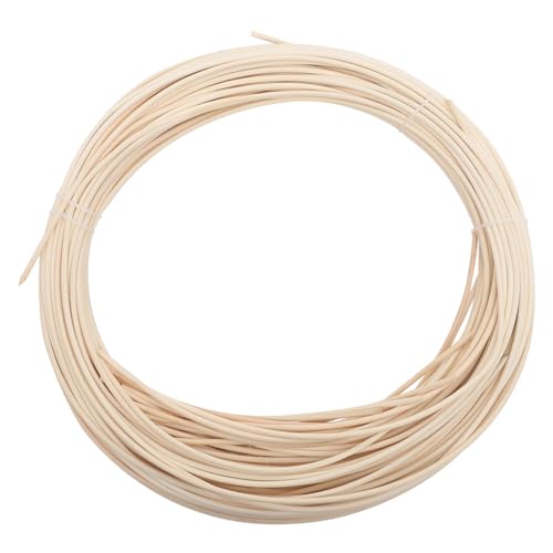 Angoily 1Rolle Rattan Material für DIY Projekte Natürliche Rattan zur Möbelreparatur Lampenschirme Stühle und Bastelarbeiten Langlebig und Hitzebeständig von Angoily