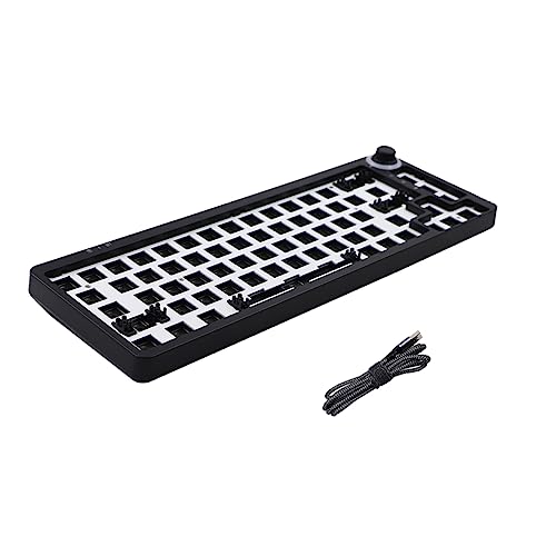 Angoily 1Satz Mechanisches Tastatur DIY Kit mit Hot Swap Fähigen Anschlüssen RGB Hintergrundbeleuchtung Tragbarem Design Programmierbarer Anschlussdose für PC Nutzung von Angoily