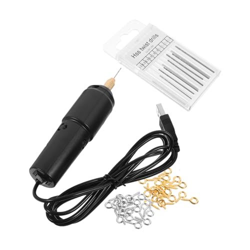 Angoily 1Satz Mini Elektrobohrer Tragbarer USB Ladebohrer mit Bohrern für DIY Projekte Handlich und Vielseitig Einsetzbar für Modellbau und Angoily 1Satz Mini Elektrobohrer Tragbarer USB Ladebohrer mit Bohrern für DIY Projekte Handlich und Vielseitig Einsetzbar für Modellbau und von Angoily