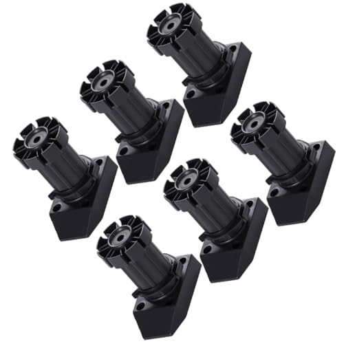 Angoily 1Satz Verstellbare Möbelfüße Schwarz Höhenverstellbare Stützfüße für Sofa Schrank Clips für Einfache Montage von Angoily