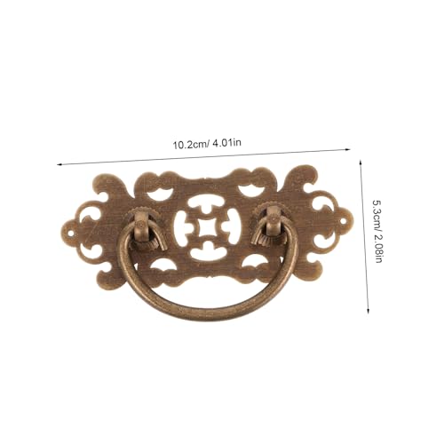 Angoily 2 Antike Vintage Möbelgriffe Messing Ring Zuggriff Schubladengriffe für Kommode Tür Möbelrestaurierung Robust und Dekorativ Einfache Montage Passend für Schrank und Tür von Angoily
