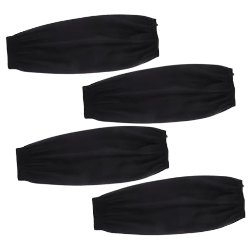 Angoily 2 Paare Wasserdichte PU Armstulpen Ölbeständige Flexible Überärmel mit Verlängertem Schutz Ergonomisch Schmutzabweisend für Küche Reinigung Kochen Malen Schwarz von Angoily