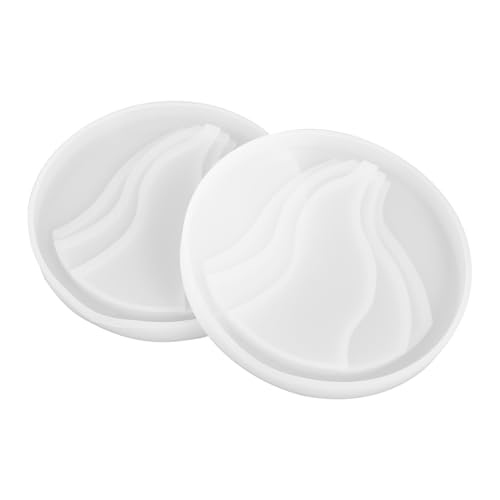 Angoily 2 STÜCK Silikonform Untersetzer DIY Gießform Kühlmatte Silikonform mit Glatter Oberfläche Widerstandsfähig Wiederverwendbar für Epoxidharz Basteln Geschenkideen für Erwachsene von Angoily