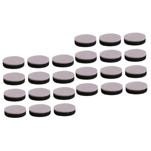 Angoily 2 Sätze À 12 Stück Tischset Stangenkorrektur ziehen Saugnäpfungskorrektur Unterlage im Freien Türschutz fußmatte erdungsmatte mats Filzgleiter für Möbel Stuhlfußschutz Eva Black von Angoily