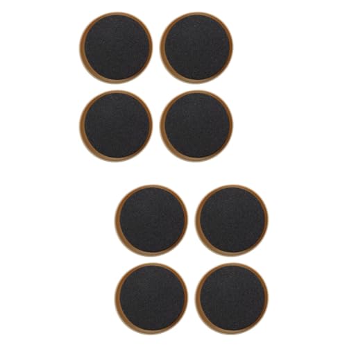 Angoily 2 Sätze Bodenmatte Runde Teppiche Möbel-bewegungsscheiben Ausrüstung Couchgleiter Beweger Stuhlgleiter Bodengleiter Stuhlbeingleiter Möbelboden Gleiten Light Grey Eva 4 Stück * 2 von Angoily