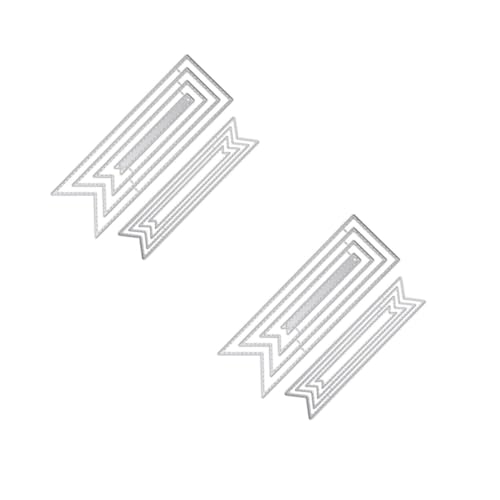 Angoily 2 Sätze Carbonstahl Stanzschablonen Für Lesezeichen Prägeschablonen Für Scrapbooking Diy Papierbasteleien Und Kartenherstellung 2 Stück * 2 von Angoily