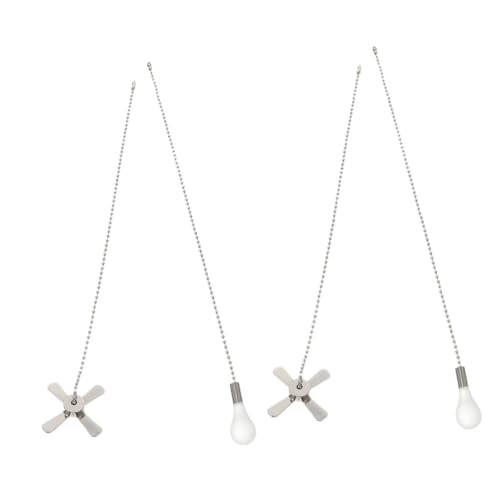 Angoily 2 Sätze Chic Ceiling Fan Accessories mit Ornamenten Kettenverlängerungen für Lampen und Deckenleuchten Diy Geeignet von Angoily