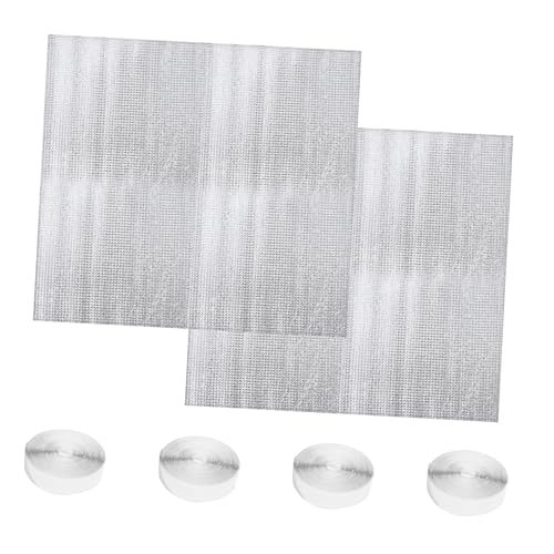 Angoily 2 Sätze Isolierte Dachbodenlüfter-abdeckung Ventilatorabdeckung für Deckenventilatoren Wetterfeste Dämmung für Dachbodenlüfter Einfache Montage Silber von Angoily