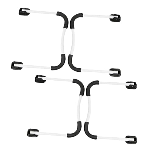 Angoily 2 Sätze Klappbare U Förmige Metall Tischbeine Schwerlast Faltbare Möbelbeine für Bett und Schreibtisch DIY Möbelfüße mit Rutschfestem Design Einfache Montage Modernes Zubehör von Angoily