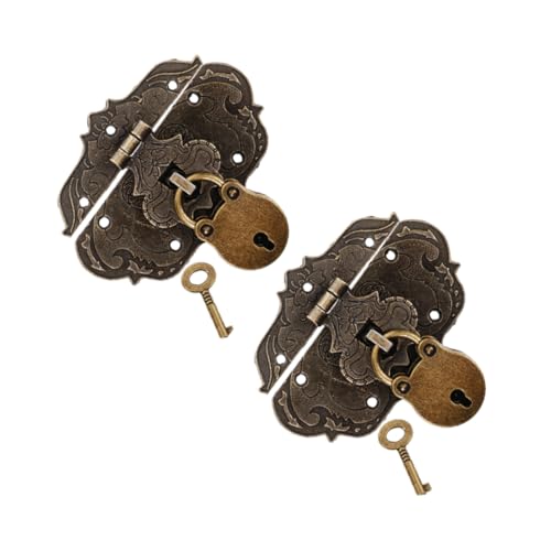 Angoily 2 Sätze Mini Antike Vorhängeschlösser im Vintage Stil mit Design für Schmuckkisten Koffer Wohnraumdekoration Funktionale Retro Verschlüsse Langlebigem Material Angoily 2 Sätze Mini Antike Vorhängeschlösser im Vintage Stil mit Design für Schmuckkisten Koffer Wohnraumdekoration Funktionale Retro Verschlüsse Langlebigem Material von Angoily