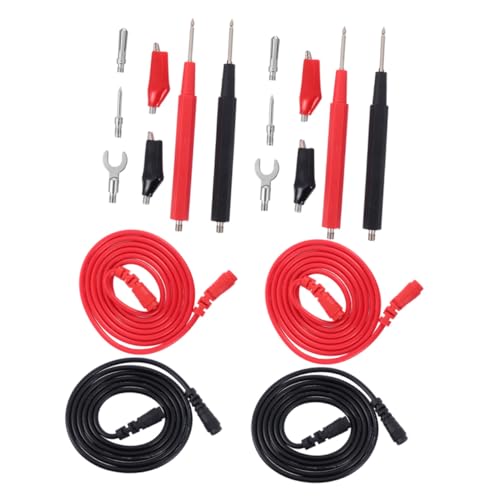 Angoily 2 Sätze Multimeter Prüfleitung Set Isolierte Flexible Testsonden Messkabel Kompatibel mit Elektronik Industrie Auto und Haushalt Leicht und Langlebig von Angoily