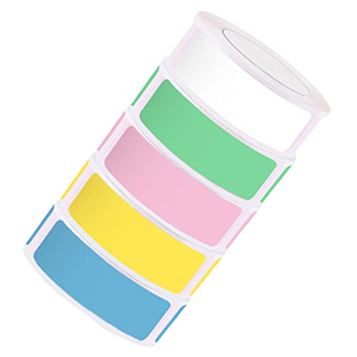 Angoily 2 Sätze Selbstklebende Thermoetiketten Farben Reißfest Beschreibbar Für Etikettendrucker Wasserfest Und Ölbeständig Für Supermärkte Einzelhandel Und Persönlichen 5 Rollen * 2 von Angoily
