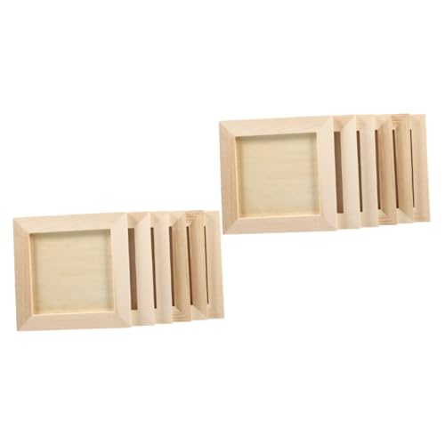 Angoily 2 Sätze Teiliges DIY Bilderrahmen Holz Für Kreative Bastelidee Für Kinderzeichnungen Und Scrapbooking Hochwertigem Holz Gefertigt 6 Stücke * 2 Angoily 2 Sätze Teiliges DIY Bilderrahmen Holz Für Kreative Bastelidee Für Kinderzeichnungen Und Scrapbooking Hochwertigem Holz Gefertigt 6 Stücke * 2 von Angoily