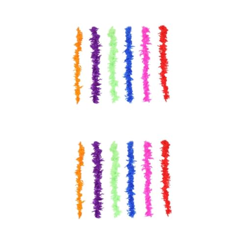 Angoily 2 Sätze Teiliges Dekorative Federstreifen Für Bühnenaufführungen Leichte Plume Strips Für Partys Hochzeiten Und Kinderfeste Vielseitiges Accessoire Für 6 Stücke * 2 von Angoily