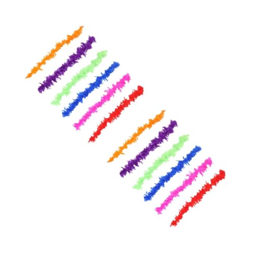 Angoily 2 Sätze Teiliges Dekorative Federstreifen Für Hochzeiten Partys Und Bühnenrequisiten Leichte Und Haltbare Accessoires Zufälligen Farben Für Kreative 6 Stücke * 2 von Angoily