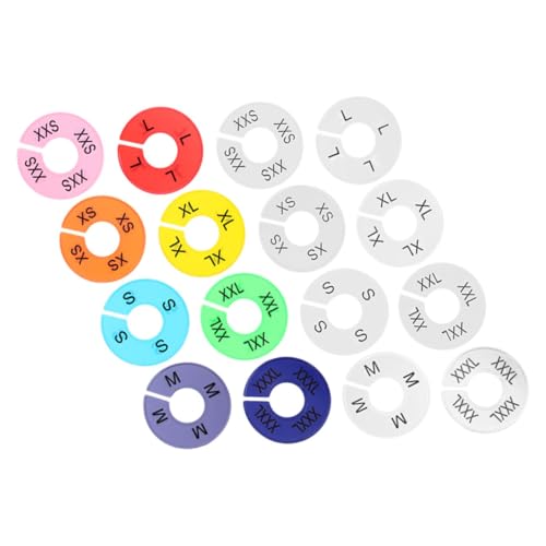 Angoily 2satz Kleiderbügelteiler Aus Kunststoff Runde Größenringe Für Kleiderschränke Kleidertrenner Zum Sortieren Von Kleidung Für Zuhause Und Einzelhandel von Angoily