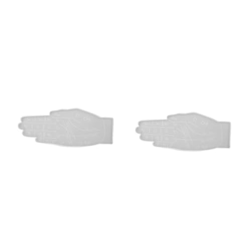Angoily 2 Stck. Kristallkleberablettungsform Handform Gussform für Teller Aufbewahrungsform Handlesen-Designform Untersetzerform LED Schalenform Gießform Untersetzer machen Kieselgel Weiß Angoily 2 Stck. Kristallkleberablettungsform Handform Gussform für Teller Aufbewahrungsform Handlesen-Designform Untersetzerform LED Schalenform Gießform Untersetzer machen Kieselgel Weiß von Angoily