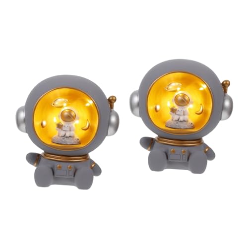 Angoily 2 Stck. Resin Astronaut Nachtlicht Kreative Raumfahrer Deko LED Schreibtischlampe Für Wohnzimmer Büro Kinderzimmer Angoily 2 Stck. Resin Astronaut Nachtlicht Kreative Raumfahrer Deko LED Schreibtischlampe Für Wohnzimmer Büro Kinderzimmer von Angoily