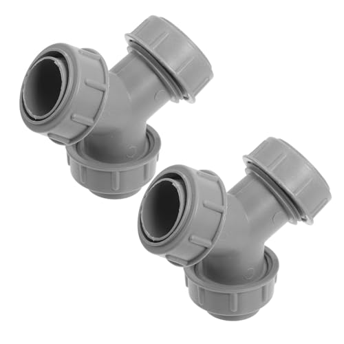 Angoily 2 Stück Abflussrohr Verbindungsstück Innen Ø Dichtes Küchen Siphon Y Adapter Langlebig Vielseitig Kompatibel für Spüle Geschirrspüler und Waschmaschine aus Robustem Material von Angoily