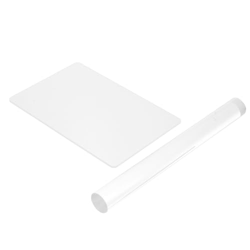 Angoily 2 Stück Acryl-Tonwalzen klangkünstler bastel Set Clay Tools Clay Set plasteline Set Ton-Kit -Walze Modellieren Modelliermasse Rollstift für Ton Werkzeug Acrylrollen Lehmwalze von Angoily