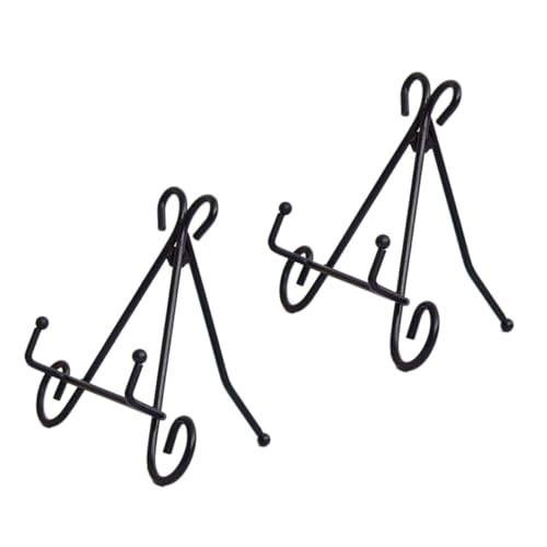 Angoily 2 Stück Art Display Stand Verstellbar Schwarz Vertikales Regal für Bilderrahmen Fotoalben Kochbücher Tellerhalter für Dekoration und Ausstellung Angoily 2 Stück Art Display Stand Verstellbar Schwarz Vertikales Regal für Bilderrahmen Fotoalben Kochbücher Tellerhalter für Dekoration und Ausstellung von Angoily