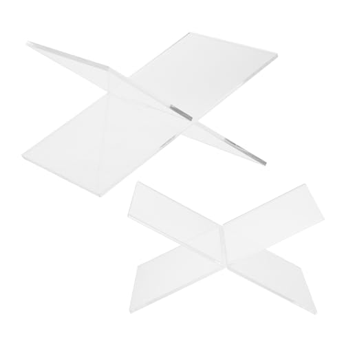 Angoily 2 Stück Bücherregalständer Ausstellungsbuchständer Offener Buchhalterständer Tisch Bücherregal Kochbuchständer Musikbuchstaffelei Bibelbuchständer Lehrbuchhalter von Angoily