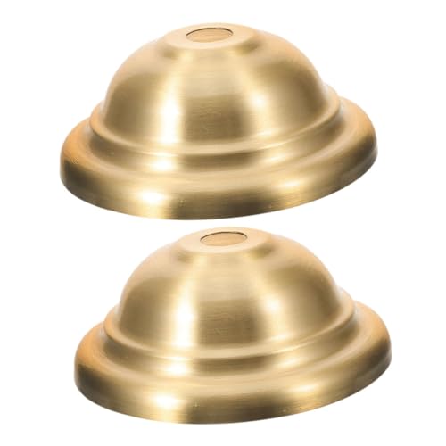 Angoily 2 Stück Deckenlampe Baldachin Teilig Reinem Vintage Design für Pendelleuchten und Kronleuchter Goldfarbene Montageplatte für Stilvolle Beleuchtung von Angoily