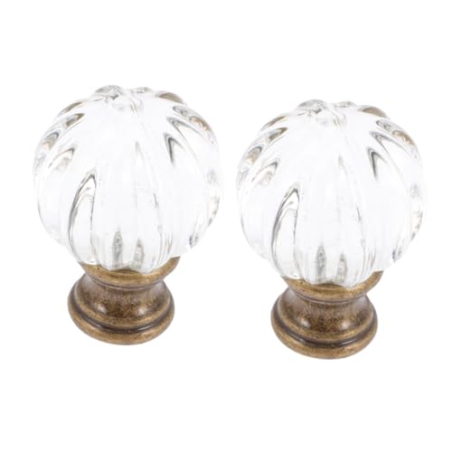 Angoily 2 Stück Dekorativer Lampenknauf aus Glas Robuste Metallfassung Farbenfroher Lampenschirm zierabschluss für Tisch Stehlampen Langlebig Eleganter Lampenaufsatz zur Stilvollen Angoily 2 Stück Dekorativer Lampenknauf aus Glas Robuste Metallfassung Farbenfroher Lampenschirm zierabschluss für Tisch Stehlampen Langlebig Eleganter Lampenaufsatz zur Stilvollen von Angoily