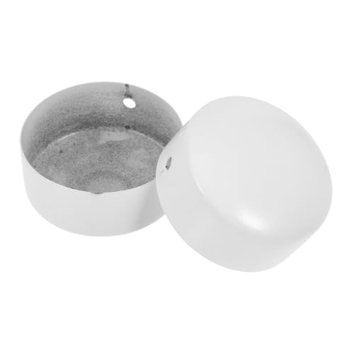 Angoily 2 Stück Edelstahl Handlauf Endkappen Robuste Treppen Geländer Endstücke für PVC und Holz Handläufe Elegante Abschlusskappen für Treppengeländer Kompatible Handlauf Zubehör von Angoily