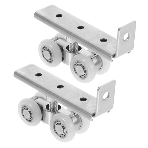 Angoily 2 Stück Edelstahl Schiebetürrollen Geräuschdämpfend Dicke Laufräder für Küchen Kleiderschrank-schienen Präzise Gleittechnik Einfache Montage Langlebig und Reibungslos Angoily 2 Stück Edelstahl Schiebetürrollen Geräuschdämpfend Dicke Laufräder für Küchen Kleiderschrank-schienen Präzise Gleittechnik Einfache Montage Langlebig und Reibungslos von Angoily