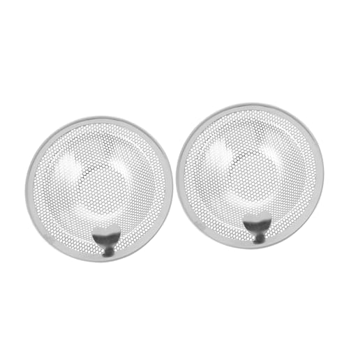 Angoily 2 Stück Edelstahl Spülbecken Sieb Herzform Griff Abflussfilter Rostfrei Hohe Lochdichte Waschbeckenfilter Praktisch Einfach Zu Reinigen Und Montieren Küche Bad von Angoily