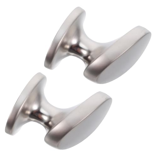 Angoily 2 Stück Einzelloch Schrankgriffe aus Langlebiger Zinklegierung Ergonomisch Geformte Möbelknöpfe für Kommoden Kleiderschränke Küche und Bad Einfache Montage Champagnerfarben von Angoily