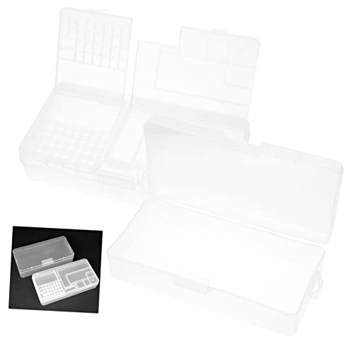 Angoily 2 Stück Elektronische Komponenten Box Klein Aufbewahrungsboxen Organizer -mülleimer Perlenkästen Würfel Werkzeug Perlenbehälter Perlenkoffer Pp Weiß von Angoily