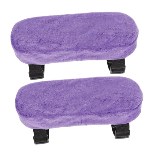 Angoily 2 Stück Ergonomische Armlehnenpolster mit Memory Schaum Komfortable Büro und Gaming Stuhl Armlehnenauflage Passend für Rollstuhl und Schreibtischstuhl Druckentlastend von Angoily