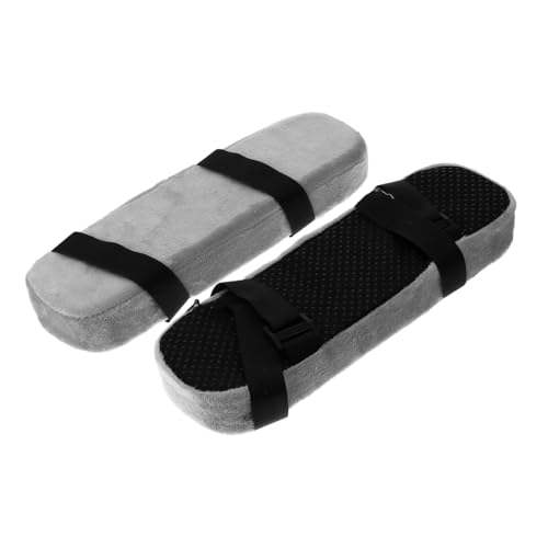 Angoily 2 Stück Ergonomische Bürostuhl Armlehnen Polster mit Memory Schaum Druckentlastendes Ellbogenkissen für Computer und Gaming Stühle Passend mit Verstellbaren Gurten von Angoily