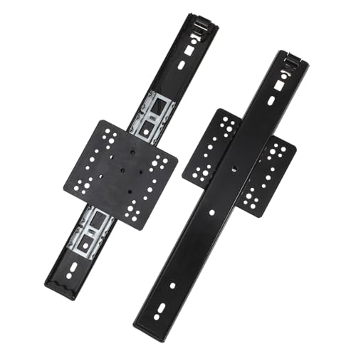 Angoily 2 Stück Fach Vollauszug Schubladenführungen mit Kugellager Geräuschlose Tv schrankschiene Seitliche Möbelgleitschiene für Küchenschublade und Kommode von Angoily