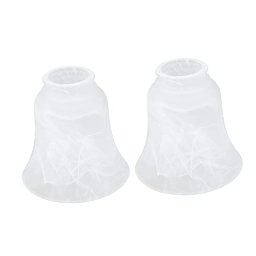 Angoily 2 Stück Frosted Lampenschirm Deckenleuchte Kreativer Lampenschirm für Pendelleuchten Kronleuchter Deckenlampen Dekoratives Ersatzglas für Warmes von Angoily